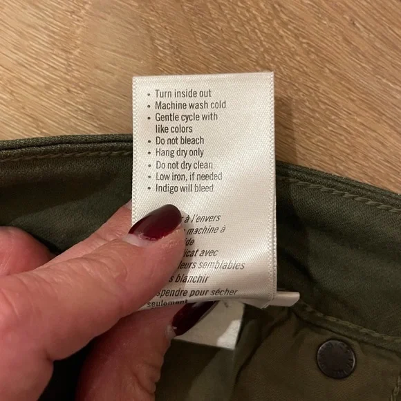 PAIGE Verdugo Ankle in Olive Green - Picture 6 of 6